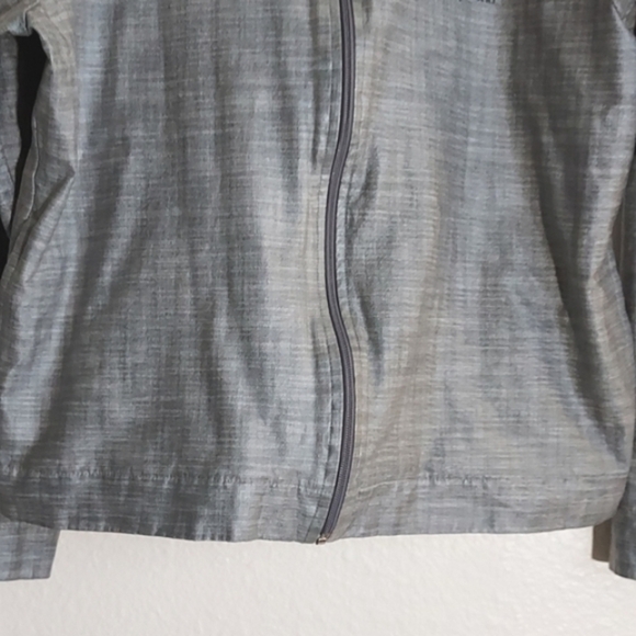 Disney World Minnie Mouse Rain Jacket Gray Glittery Logo Size Medium - Picture 4 of 15